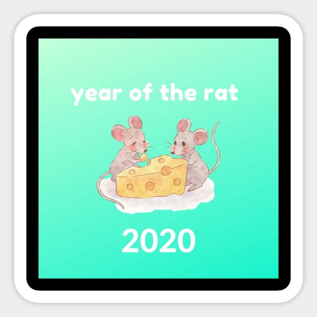 Year of the Rat 2020 - Chinese New Year Sticker by MariaB